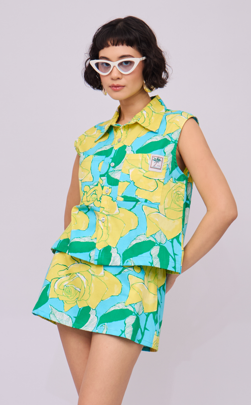 KAROL SKORT - RETRO FLORALS