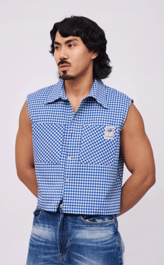 NANO SHIRT - BLUE GINGHAM 2