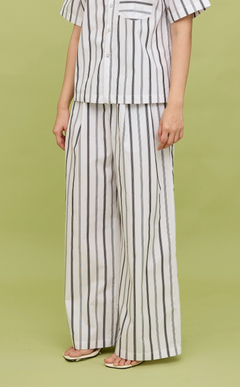 DATU PANTS - BLACK AND WHITE STRIPES