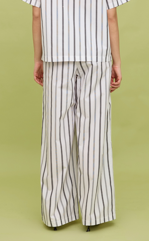DATU PANTS - BLACK AND WHITE STRIPES