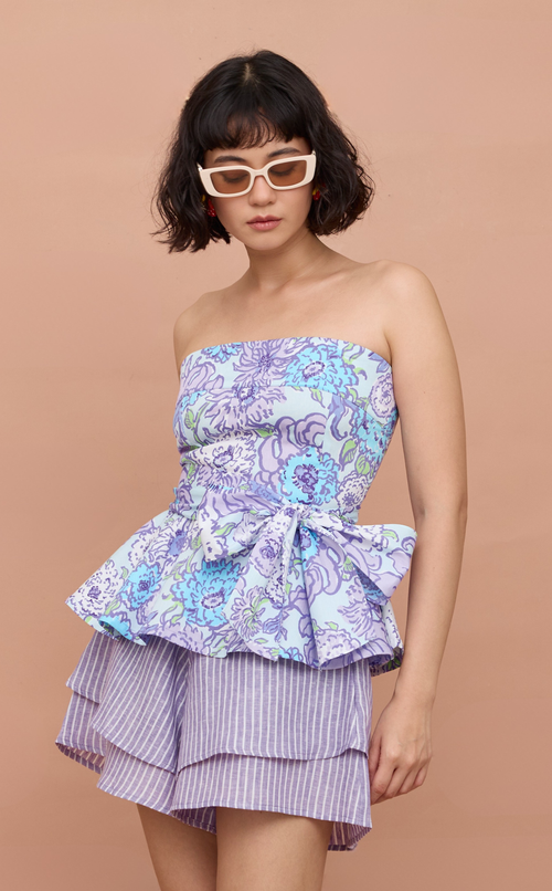 PLUMA TOP - PURPLE DAHLIA