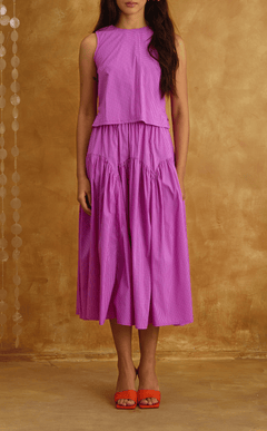 LIGAYA SET - PURPLE GRID