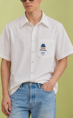PINO TOP - WHITE OXFORD (APLAYA) W/ EMBRO