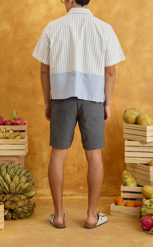 NINYO SHIRT - WHITE NAUTICAL STRIPES