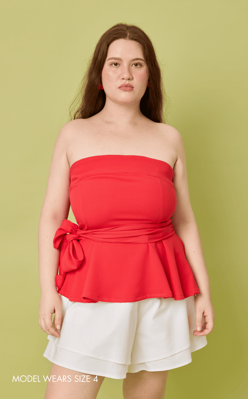 PLUMA TOP - RED Shop.TayoStudio