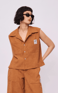 NANO SHIRT - CARAMEL CURDOROY
