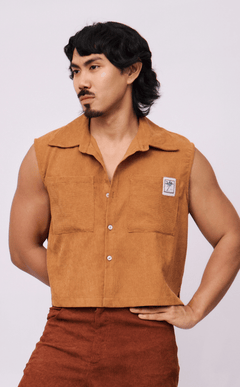 NANO SHIRT - CARAMEL CURDOROY