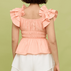 POPPY TOP - PEACH