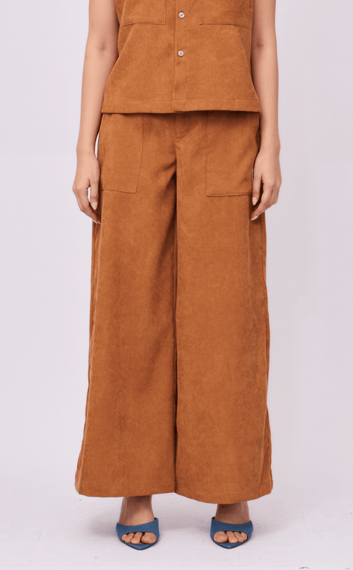 DUA PANTS - CARAMEL CURDOROY
