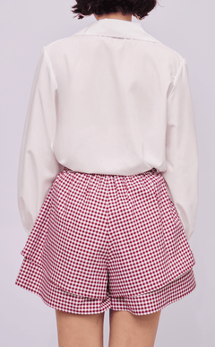 ELISSE TOP - WHITE POPLIN