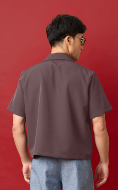 PINO TOP - GRAY w/ BAYANIHAN EMBRO Shop.TayoStudio