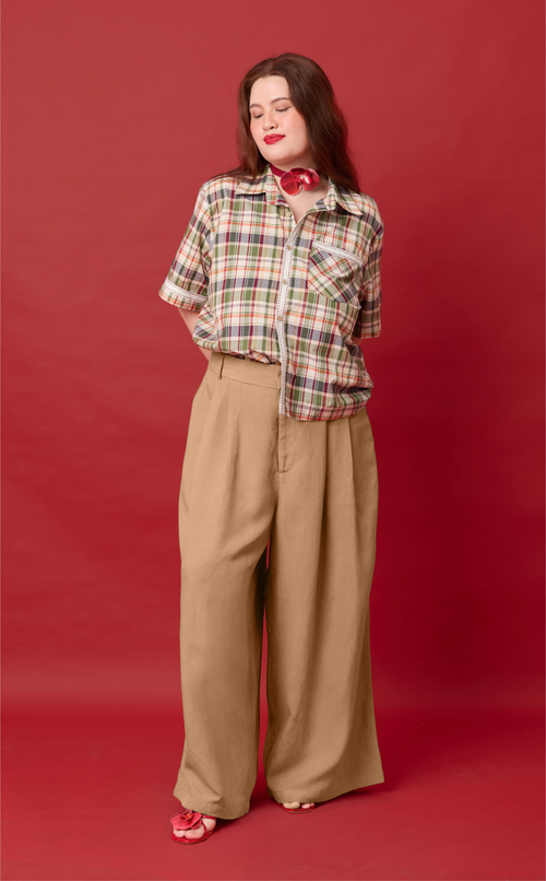 DATU PANTS - BROWN WOOL