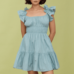 POPPY MINI DRESS - TIFFANY