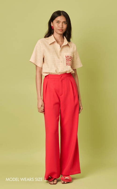 RAYA PANTS - RED Shop.TayoStudio