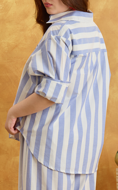 ESCOLTA TOP - NAUTICAL STRIPES w/ EMBLEM Shop.TayoStudio