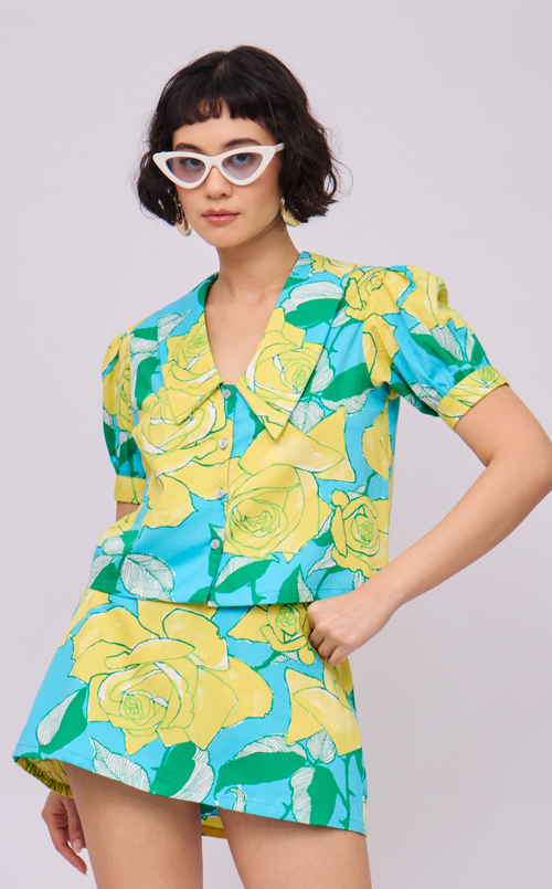 DANI TOP - RETRO FLORALS