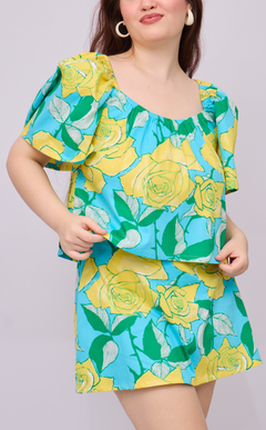 VANIA TOP - RETRO FLORALS