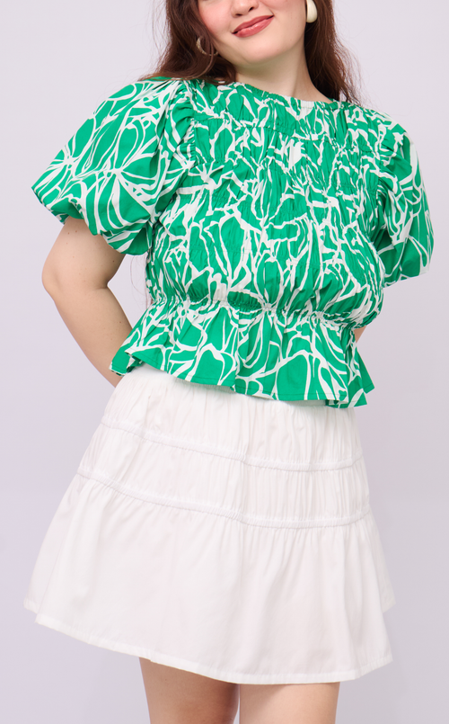 COSETTE SKORT - WHITE POPLIN