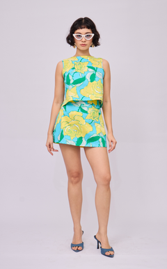 MARTY TOP - RETRO FLORALS