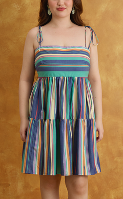 GABI DRESS - OCEAN STRIPES Shop.TayoStudio