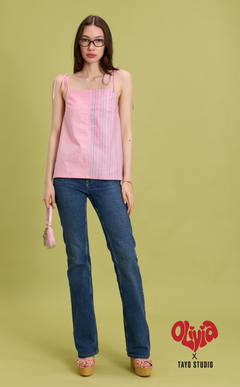 BEATRICE TOP - SOFT PINK COMBI