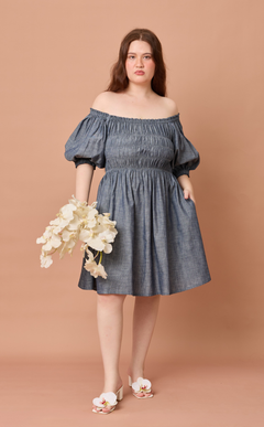 ADORA DRESS - DENIM CHAMBRAY Shop.TayoStudio