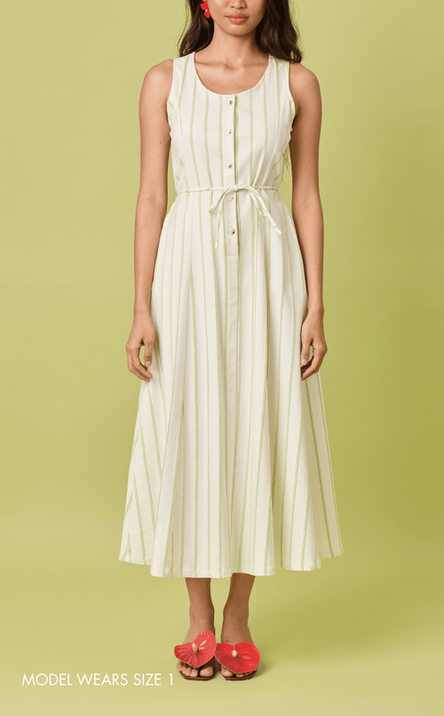 ALMA DRESS - NEON STRIPES Shop.TayoStudio