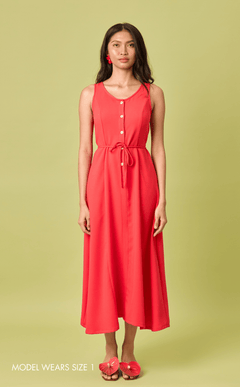 ALMA DRESS - RED Shop.TayoStudio