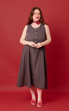 ALMA DRESS - GRAY Shop.TayoStudio