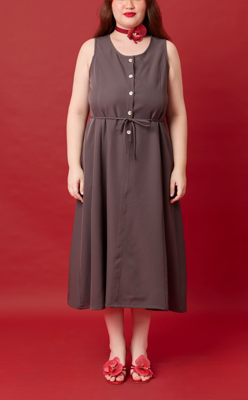 ALMA DRESS - GRAY Shop.TayoStudio