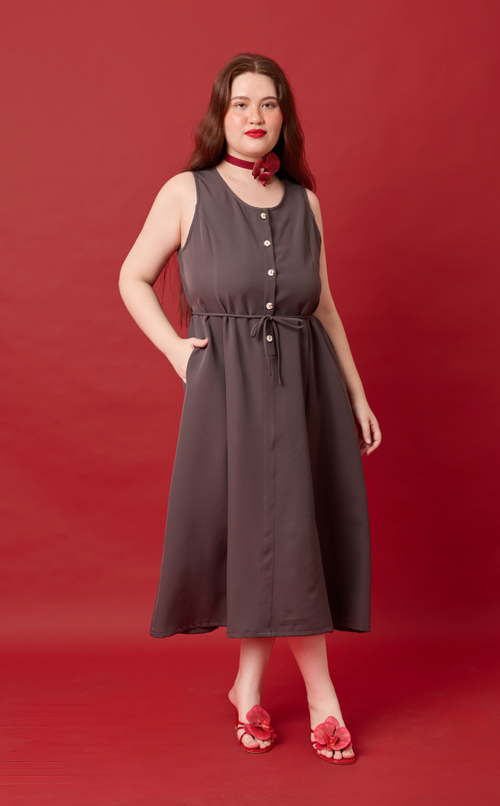 ALMA DRESS - GRAY