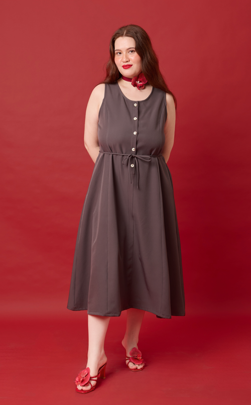 ALMA DRESS - GRAY Shop.TayoStudio