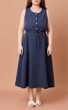 ALMA DRESS - NAVY BLUE