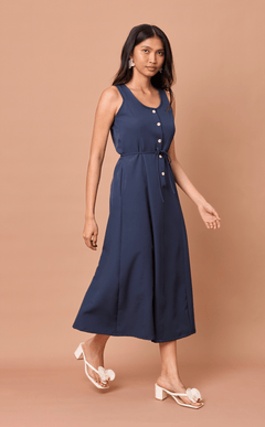 ALMA DRESS - NAVY BLUE Shop.TayoStudio