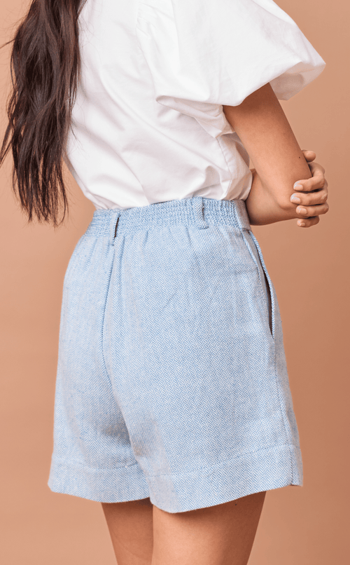 AMARI SHORTS 2.0 - CHEVRON TWEED