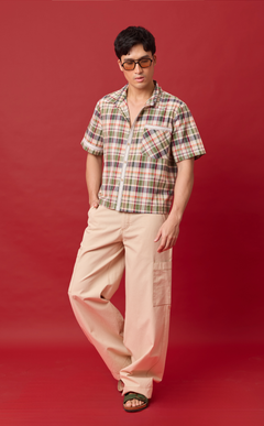 APO SHIRT - OLIVE PLAID Shop.TayoStudio