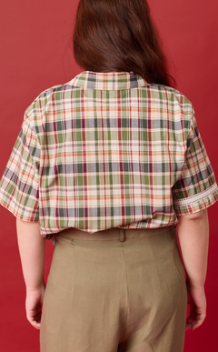 APO SHIRT - OLIVE PLAID Shop.TayoStudio