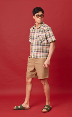 APO SHIRT - OLIVE PLAID Shop.TayoStudio