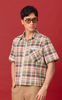 APO SHIRT - OLIVE PLAID
