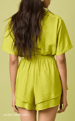 AZUL SHORTS - CHARTREUSE Shop.TayoStudio
