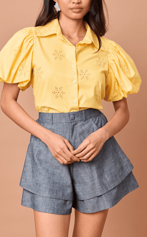 AZUL SHORTS - DENIM CHAMBRAY