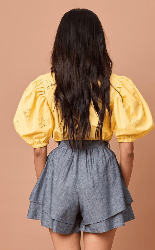 AZUL SHORTS - DENIM CHAMBRAY