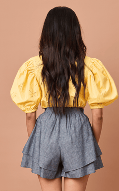 AZUL SHORTS - DENIM CHAMBRAY Shop.TayoStudio
