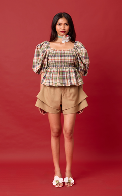 AZUL SHORTS - BROWN WOOL