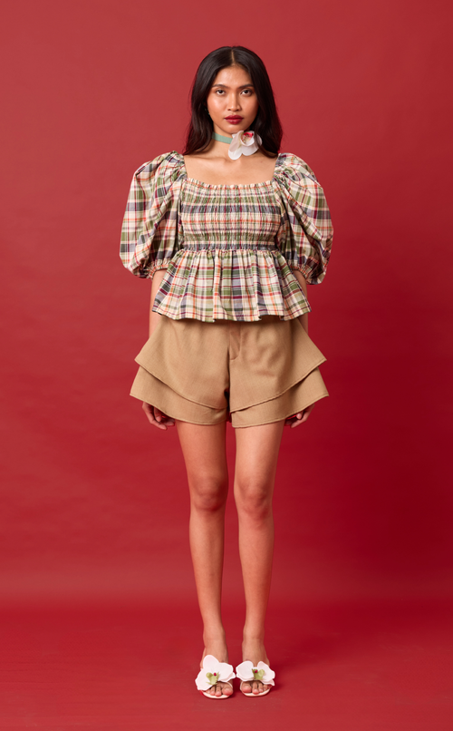 AZUL SHORTS - BROWN WOOL