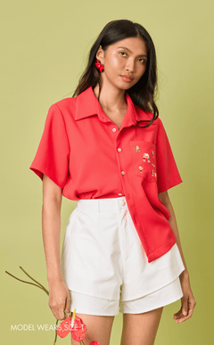 AZUL SHORTS - WHITE OXFORD Shop.TayoStudio