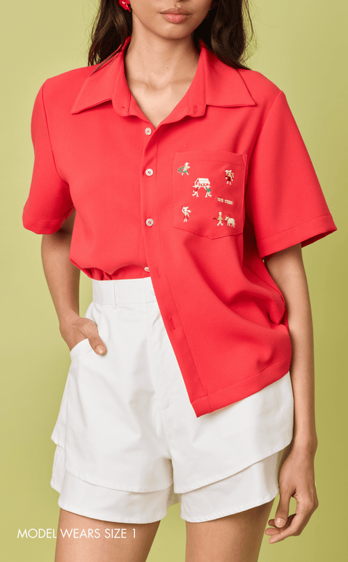 AZUL SHORTS - WHITE OXFORD