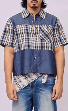 ANTON SHIRT - COMBI DENIM SAPIN-SAPIN