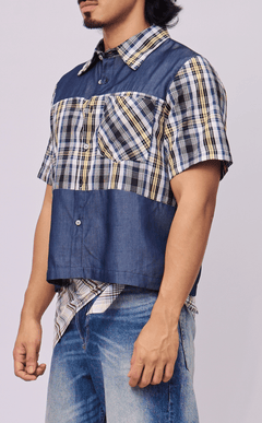 ANTON SHIRT - COMBI DENIM SAPIN-SAPIN