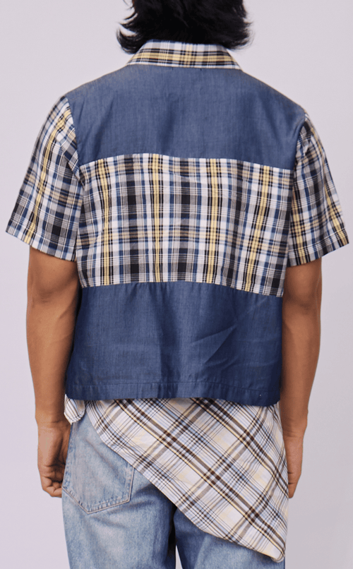 ANTON SHIRT - COMBI DENIM SAPIN-SAPIN